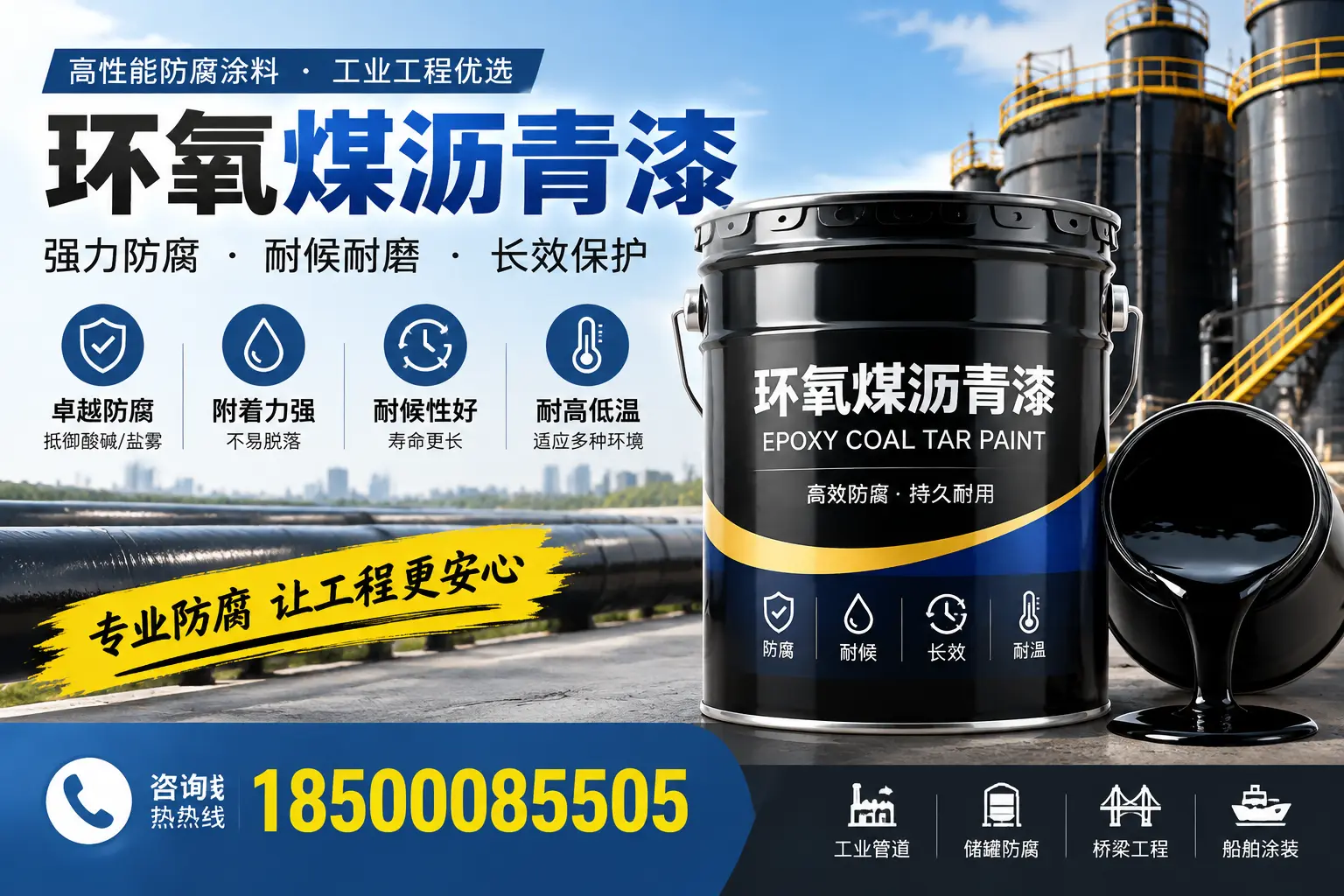 环氧煤沥青漆的施工方法与注意事项,确保在衢州顺利完成